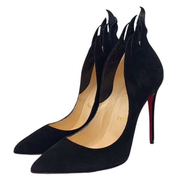 Christian Louboutin Victorina 100 Flame Pumps Black 36 - Picture 3 of 16